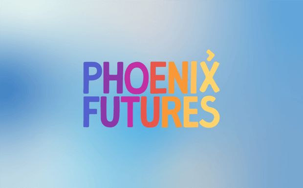 Phoenix Futures logo blue background - Ripple+